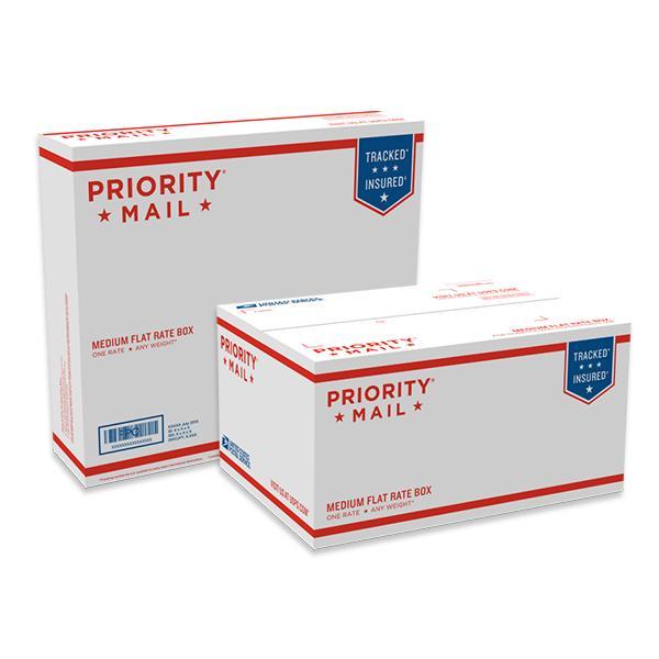 Priority Mail Medium Flat Rate Boxes, 25/pack Endicia Supplies Store