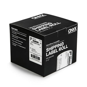 ONYX Products<sup>&reg;</sup> 4" x 6" Zebra/Eltron Compatible Shipping Label Rolls, 500 Labels/Roll