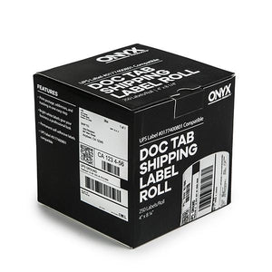 ONYX Products<sup>&reg;</sup> 4" x 8 1/4" UPS DocTab Shipping Label Rolls, 250 Labels/Roll